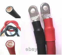 1/0 AWG 0 Gauge Copper Battery Cable Power Wire Car, Marine, Inverter, RV, Solar