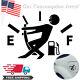 1 Pc Funny High Gas Consumption Decal Fuel Gage Empty Vinyl Decal Car Sticker Us