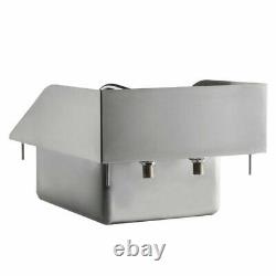 10 x 14 x 5 16 Gauge Stainless Steel One Compartment Drop In Sink 8 Faucet