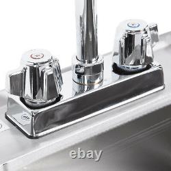 10 x 14 x 5 16-Gauge Stainless Steel One Compartment Drop-In Sink w Faucet