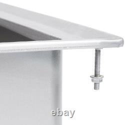 10 x 14 x 5 16-Gauge Stainless Steel One Compartment Drop-In Sink w Faucet