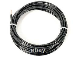 125' Feet Thhn Thwn-2 8 Awg Gauge Black Stranded Copper Building Wire Vw-1