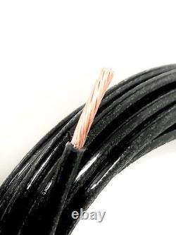 125' Feet Thhn Thwn-2 8 Awg Gauge Black Stranded Copper Building Wire Vw-1