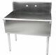 16-gauge Stainless Steel One Compartment Commercial Utility Sink 36 X 21 X 14