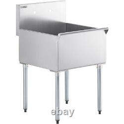 16-Gauge Stainless Steel One Compartment Utility Sink 18 x 18 x 13 Bowl