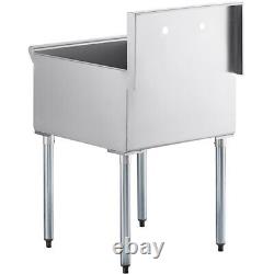 16-Gauge Stainless Steel One Compartment Utility Sink 24 x 24 x 14 Bowl