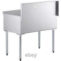 16-Gauge Stainless Steel One Compartment Utility Sink 36 x 21 x 14 Bowl