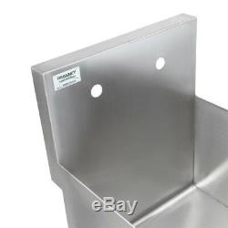 18 16-Gauge Stainless Steel One Compartment Utility Sink 18 x 18 x 13 Bowl