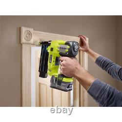 18-Volt ONE+ Cordless Airstrike 18-Gauge Brad Nailer Tool Only with Sample Nails