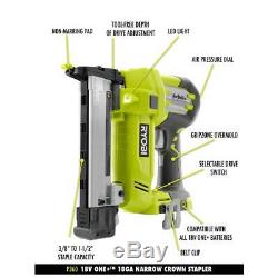 18-Volt One+ Lithium-Ion Airstrike 18-Gauge Cordless Narrow Crown Stapler With S