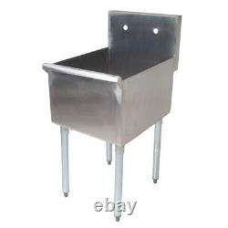 18x21x13One Compartment Commercial Utility Sink 16-Gauge Stainless Steel Bowl