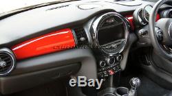 2014 and up MK3 MINI Cooper/S/ONE/JCW F55 F56 F57 RED Dashboard Panel Trim Cover