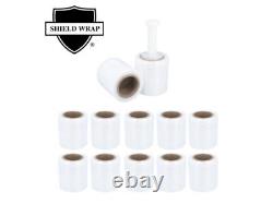 24 Rolls Cast Hand Stretch Wrap 5 x 700' 115 Gauge Clear Bundling Shrink Film