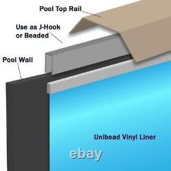 24 ft Round Beaded/J-Hook Pool Liner Replacement Pool Liners