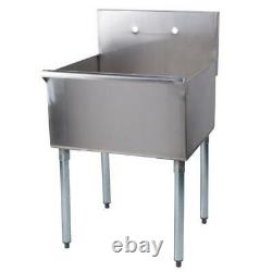 24x24x14 Bowl 16-Gauge StainlessSteel One Compartment Commercial Utility Sink