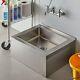 25 16-gauge Stainless Steel One Compartment Floor Kitchen Mop Sink 20 X 16