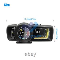 3.5'' Three Screen OBD2+GPS Smart Car Speedometer HUD Gauge with instructions