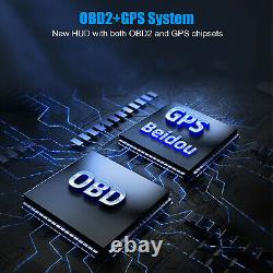 3 LCD Screen Smart Car OBD? GPS Gauge HUD Heads Up Display Speedometer RPM Alarm