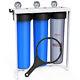 3-stage 20x4.5 Big Blue Whole House Water Filter System 1 Npt Port 150000 Gal