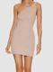 $320 Gauge 81 Women's Beige Colorado One-shoulder Sleeveless Mini Dress Size M