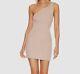 $320 Gauge 81 Women's Beige One-shoulder Slipover Colorado Mini Dress Size M