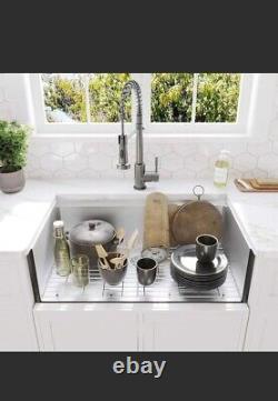 33 Single Bowl Stainless Steel Apron Farmhouse Sink 18 Gauge All-in-One Sink