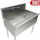 36 16-gauge Stainless Steel One Compartment Commercial Utility Sink 36 X 21