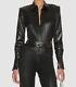 $440 Gauge 81 Women's Black Long Sleeve Cutout One-piece Bodysuit Size L