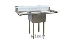 54 W 18 Gauge Stainless Steel Commercial Utility One Compartment Sink