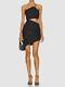 $570 Gauge81 Women's Black Silk Cutout One-shoulder Midori Bodycon Dress Size M