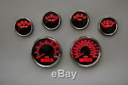 6 Gauge set withsenders, Speedo, Tacho, Oil, Temp, Fuel, Volt, BWR ONE DAY ONLY $10 Off
