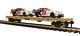 70-76058 Mth One Gauge Ttx Flatcar With2 Cat Racing Cars