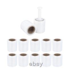 864 Rolls Mini Hand Stretch Wrap 5 x 1000' 80 Gauge Clear Bundling Shrink Film