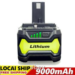 9.0Ah 18 VOLT 18V P108 Battery for RYOBI ONE+ Lithium-Ion 6.0Ah 5.0Ah P100 3.5Ah