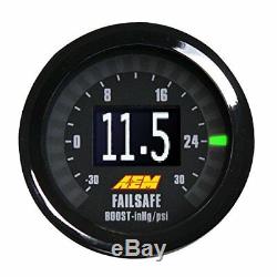 AEM 30-4900 Digital Wideband UEGO Air/Fuel Ratio Boost Gauge Failsafe All-In-One