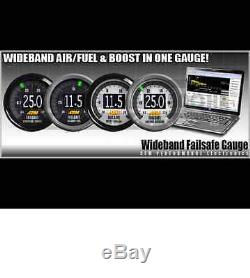 AEM Universal Wideband UEGO Air Fuel Boost Gauge Failsafe All In One aem30-4900
