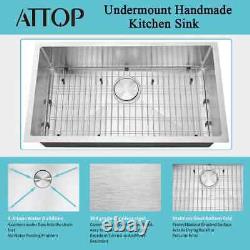 All-in-One Stainless Steel 32 in. Single Bowl Undermount 18-Gauge Kitchen Sink w