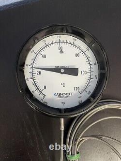 Ashcroft Duratemp Gas Actuated Temperature Gauge + Line Probe