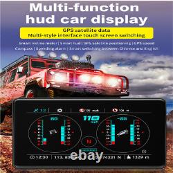 Auto Car HUD Altitude Compass Level Slope Balancer GPS Head-up Display OBD2 1PC