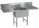Bk Resources 16x20x14 One Compartment 16 Gauge Stainless Steel Sink