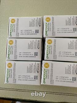 BRAND NEW SEALED 6 Boxes Of One Touch Delica Plus Lancets Fine 30 Gauge