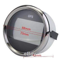 Car 85mm GPS Speedometer Odometer Fuel Level Oil Pressure Gauge Water TEMP Meter