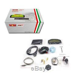 Car Dashboard LCD Screen Rally Gauge Dash Race Display Bluetooth Full Sensor Kit