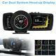 Car Hud Head-up Display Obd Gps Dual System Driving Computer Lcd Alarm Function