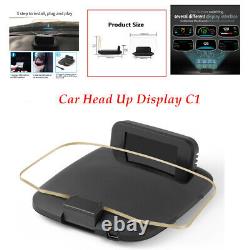 Car Head Up Display Speed/RPM/Voltage/trip distance Warning Hud Fault Code Scan