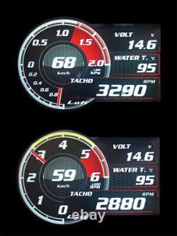 Car OBD2 Digital Real-time Monitoring Turbo Boost Oil Pressure Gauge Speed Meter
