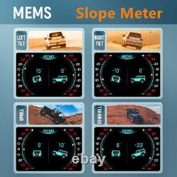 Car OBD2 GPS HUD Gauge Slope Meter Speedometer RPM Oil Temp EGT Voltage Alarm