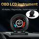 Car Obd2 Speedometer Head Up Display Overspeed Mph/km Speed Warning Alarm