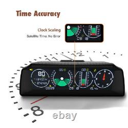 Car Truck GPS Slope Meter HUD Head-Up Display Speedometer Digital Alarm Gauge