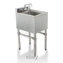 Commercial Stainless Steel Under One Compartment Bar sink 19x12 (Deep x Long)